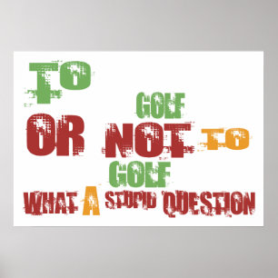 Poster To Golf