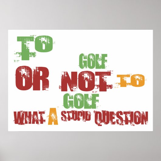 Poster To Golf (Devant)