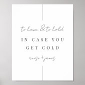 Poster “To Have and To Hold” 8x10 Wedding Blanket Sign (Devant)