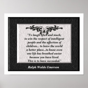 Poster "To laugh often and much"