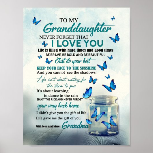 Poster To my granddaughter (Devant)