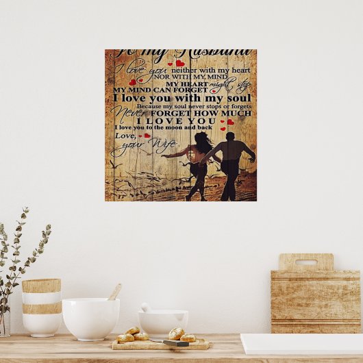Poster To my Husband | Loving (Cuisine)