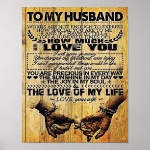 Poster To My Husband My Husband Letter For Him