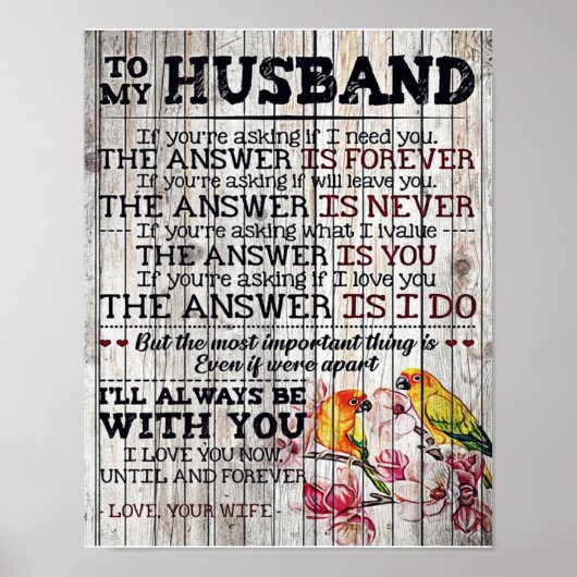 Poster To My Man (Devant)