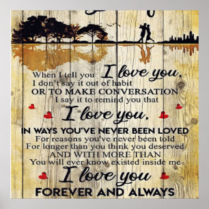 Poster To my wife Gift Letter To My Husband