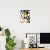 Poster Tô Ngọ c Vân - Fille avec Lily Flower (Bureau à domicile)