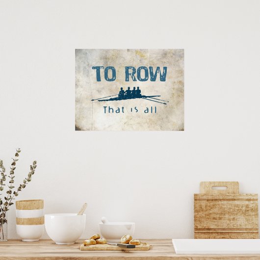 Poster To Row (Cuisine)