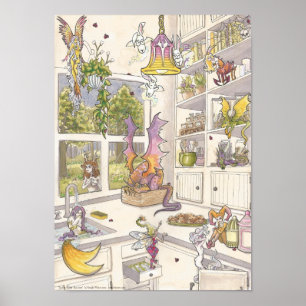 Poster To the Nines Kitchen Fantasy Art Story Art Print