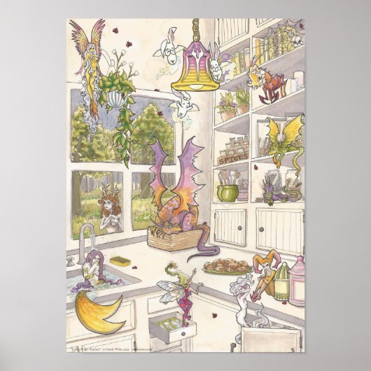 Poster To the Nines Kitchen Fantasy Art Story Art Print (Devant)