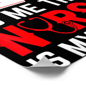 Poster To The World My Girlfriend Is Just A Nurse Funny V (Coin)