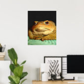 Poster Toad Avec La Peinture De Disposition Philosophique (Bureau à domicile)