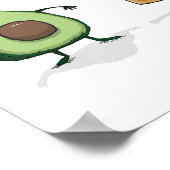 Poster Toast Avocado mignon et amusant (Coin)