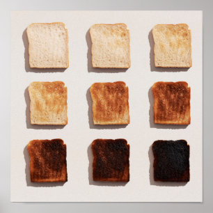 Poster Toast brûlé
