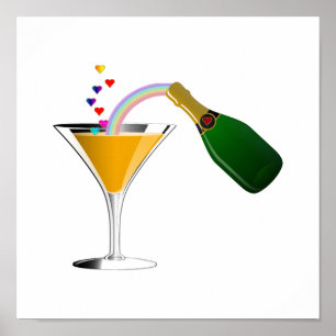 Poster Toast Champagne