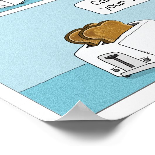 Poster Toast Feuille de chat Startled pour chien (Coin)