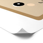 Poster toast kawaii mignon (Coin)