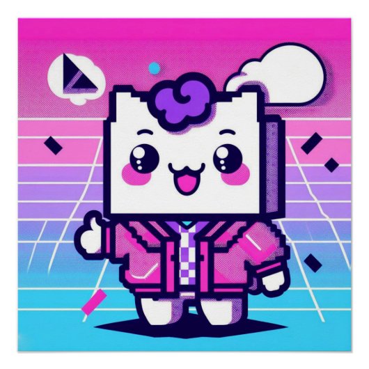 Poster Toast Neon (Devant)