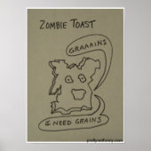 Poster Toast Zombie (Devant)