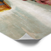 Poster Toboggans La nuit d'hiver (Coin)