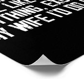 Poster Today I Don't Feel Like Doing Anything Except My W (Coin)