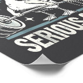 Poster Today I'm A Serious Goose Funny Lifting Weights Gy (Coin)