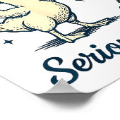 Poster Today I'm A Serious Goose Funny Lifting Weights Gy (Coin)