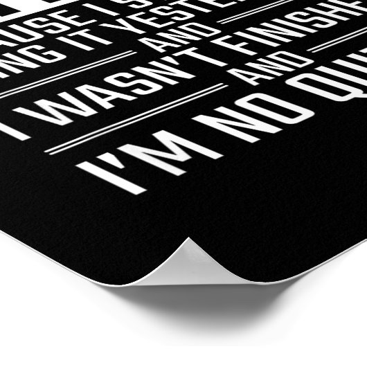 Poster Today I'm Doing Nothing - Funny Lazy People Christ (Coin)