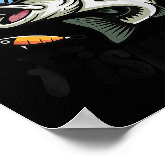 Poster Toddler Boy Here-fishy Funny Fishing Buddy B Fishe (Coin)