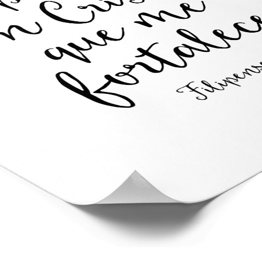 Poster Todo Lo Puedo En Cristo, Services aux Philippines (Coin)