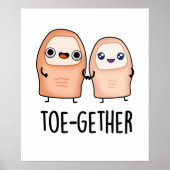 Poster Toe-gether Cute Big Toe Pun (Devant)