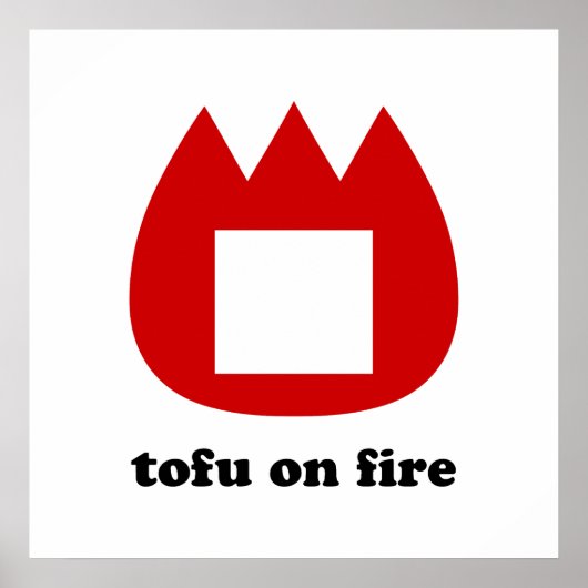 Poster 📛 tofu en feu (Devant)