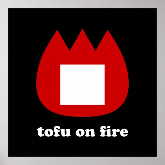 Poster 📛 tofu en feu (Devant)