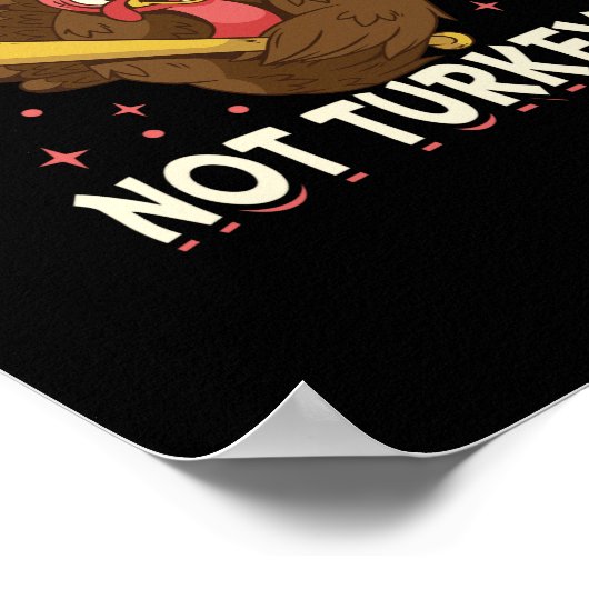 Poster Tofurky pas turkey (Coin)