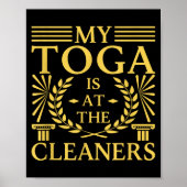 Poster Toga Party Accessories My Toga Is At The Cleaners (Devant)
