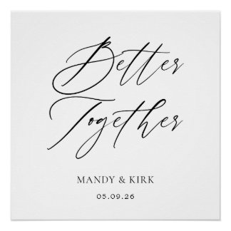 Poster Together Forever Wedding Backdrop | Ceremony