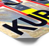 Poster Toggenburg, ski dans la neige, Suisse (Coin)