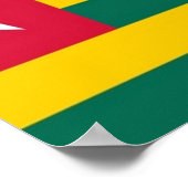 Poster Togo - Drapeau (Coin)