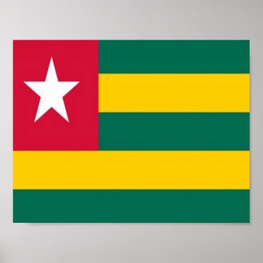 Poster Togo - Drapeau (Devant)