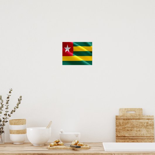 Poster Togo - Drapeau d'agitation - (Cuisine)