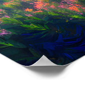 Poster Toile à couper le souffle sous la canopée Azure (Coin)