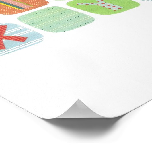 Poster Toile ABC colorée (Coin)