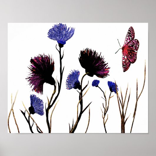 Poster Toile Abstraite (Devant)