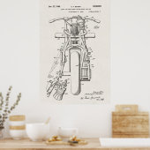 Poster Toile | Brevet de motocycles (Cuisine)
