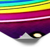 Poster Toile cosmique : un univers de couleurs (Coin)