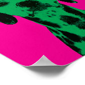 Poster Toile Dalmatie Pop-Art Imprimer (Coin)