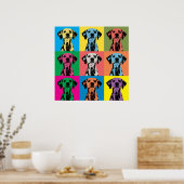Poster Toile Dalmatie Pop-Art Imprimer (Cuisine)