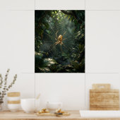 Poster Toile d'araignée de soie dorée (Cuisine)