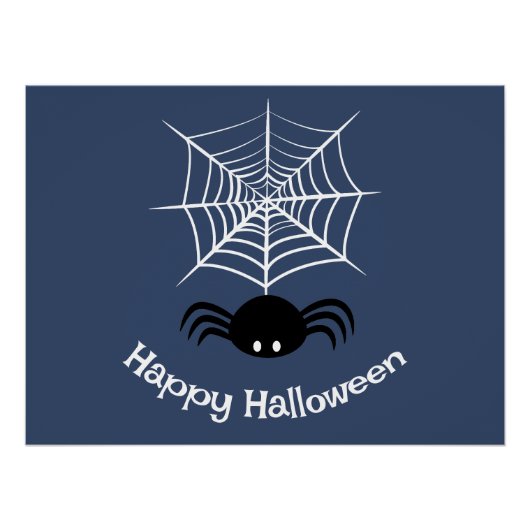 Poster Toile d'araignée Halloween (Devant)