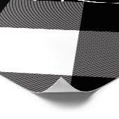 Poster Toile d'araignée patchwork noir et blanc Halloween (Coin)