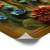 Poster "Toile d'argile : Magie lune dans les Alpes suisse (Coin)